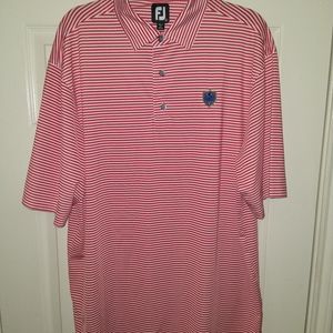 Footjoy FJ Striped Golf Polo Shirt Men's sz XL